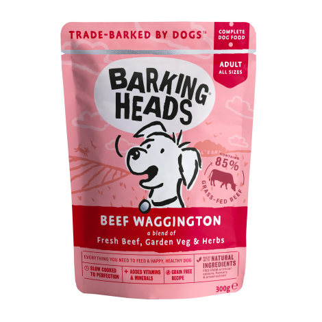 BARKING HEADS Beef Waggington Konservai Šunims Su Jautiena 300g