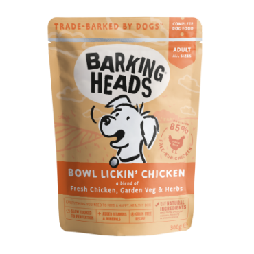BARKING HEADS Bowl Lickin' Chicken kons. šun. su višt. 300g
